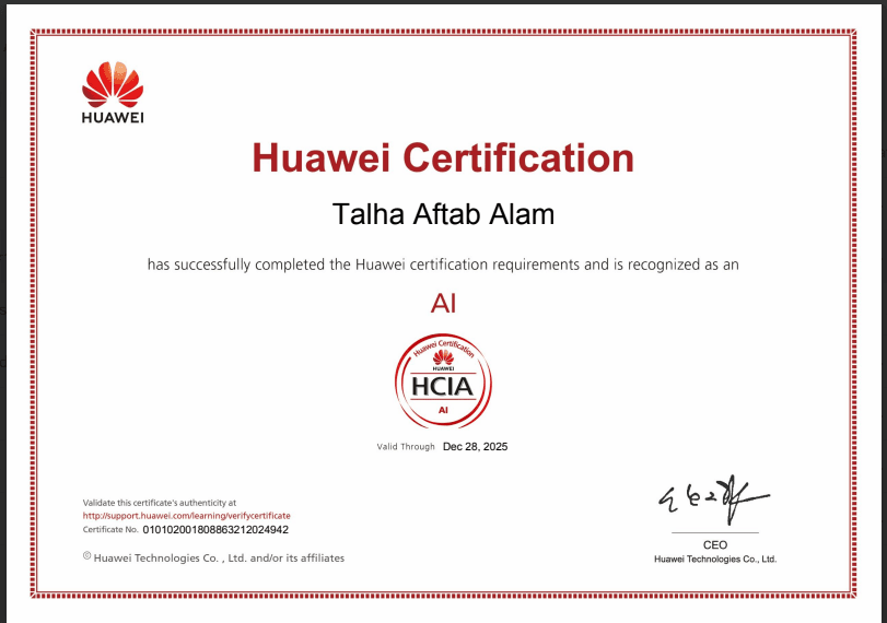 Huawei AI Certification