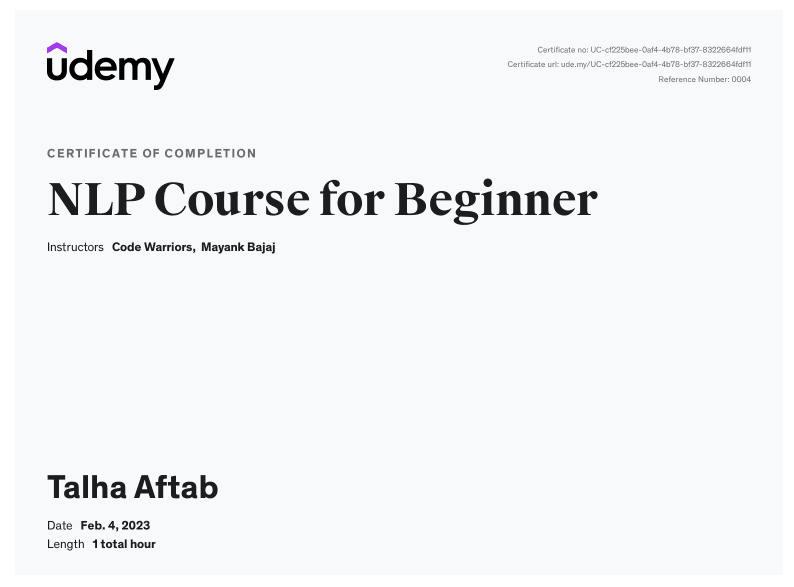 Natural Language Processing